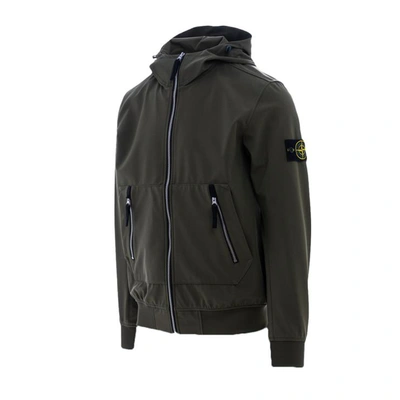 Shop Stone Island Coats In Olive Green