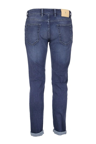 Shop Pt Pantaloni Torino Cotton Jeans "swing" In Dark Blue