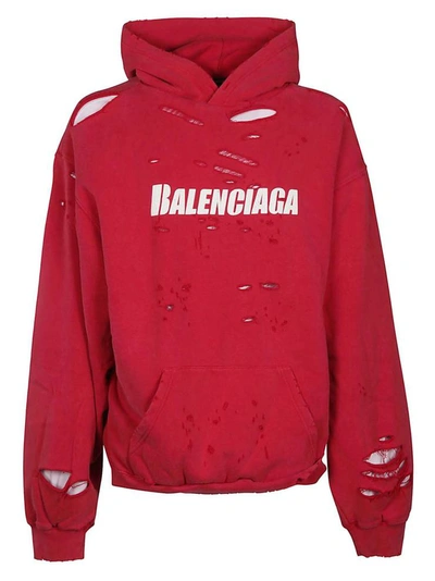 Shop Balenciaga Sweaters Red