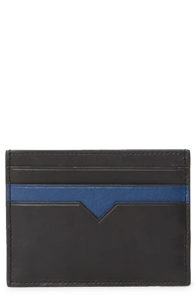 Shop Mz Wallace Finn Rfid Leather Card Case In Black