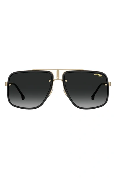Shop Carrera Eyewear Glory Ii 59mm Aviator Sunglasses In Gold Black/ Dark Grey Gradient