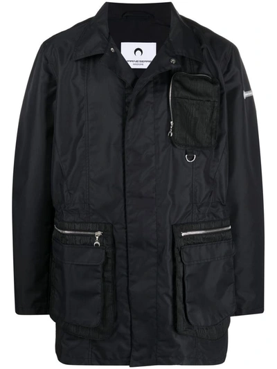 Shop Marine Serre Coats Black