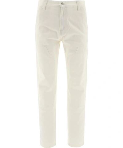 Shop Carhartt "ruck Double Knee" Cargo Pants In White