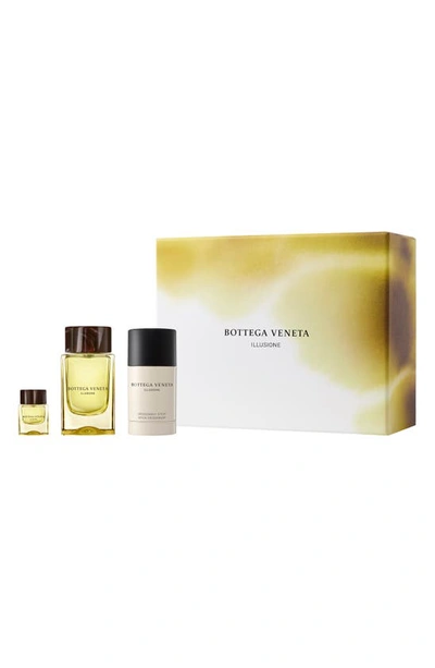 Shop Bottega Veneta Illusione For Him Eau De Toilette Set In Yellow