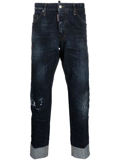 Shop Dsquared2 Cool Guy Cropped Jeans In Stone