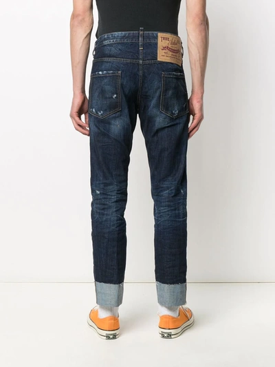 Shop Dsquared2 Cool Guy Cropped Jeans In Stone