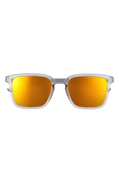 Shop Nike Circuit 55mm Square Sunglasses In Wolf Grey/ Orange Mirror