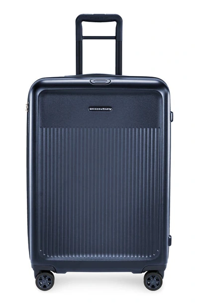 Shop Briggs & Riley Medium Sympatico Expandable 27-inch Spinner Packing Case In Matte Navy