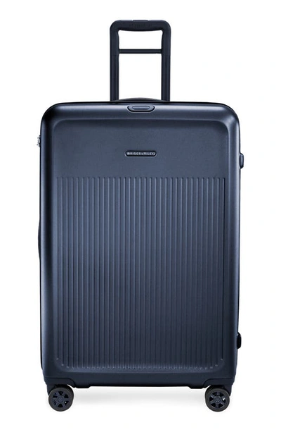 Shop Briggs & Riley Sympatico 30-inch Large Expandable Spinner Packing Case In Matte Navy