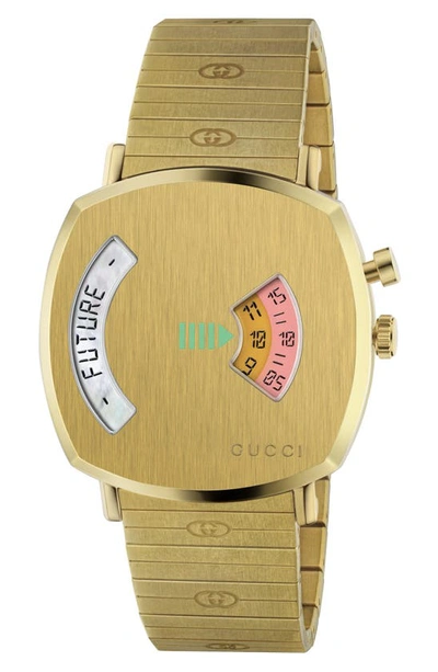 Shop Gucci G-strap Watch, 38mm In Gold
