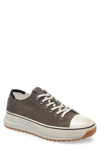 Shop Allsaints Brady Low Top Sneaker In Charcoal Grey