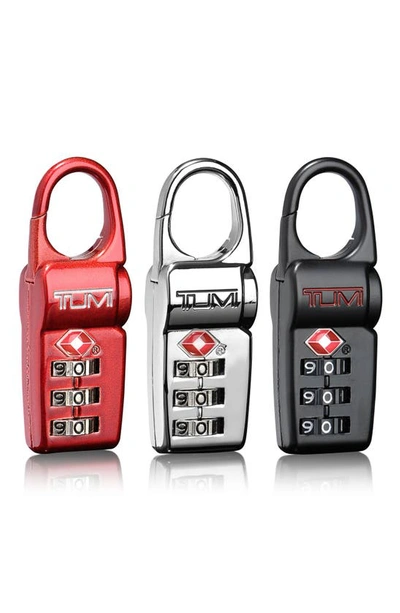 Shop Tumi Assorted 3-pack Tsa Locks In Black