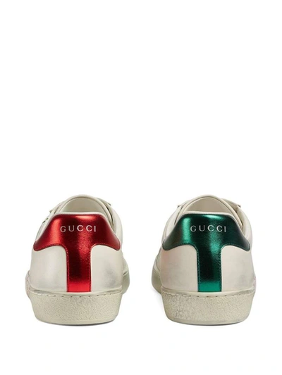 Shop Gucci Ace Sneaker With  Blade In Black