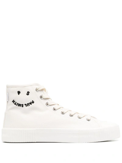 Shop Paul Smith Logo-embroidered High-top Sneakers In Multiple Colors