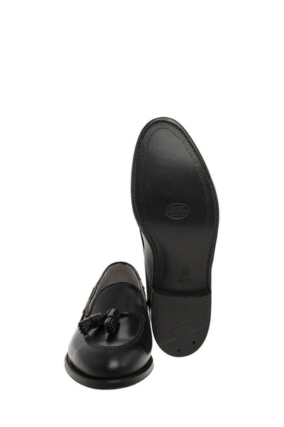 Shop Alden Shoe Company Alden Alden Men's 664 - Tassel Loafers In Black Calfskin