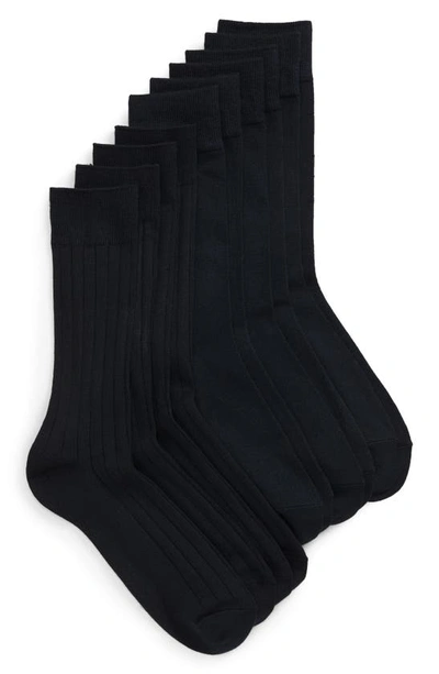Shop Nordstrom Men's Shop 5-pack Ultrasoft Socks In Navy