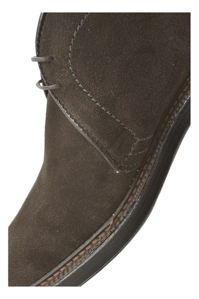 Shop Alden Shoe Company Alden Unlined Chukka Boot In Dark Brown