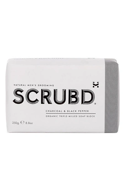 Scrubd Charcoal & Black Pepper Organic Triple-milled Soap Block