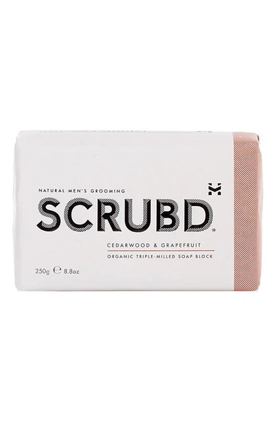 Shop Scrubd Cedarwood & Grapefruit Organic Triple-milled Soap Block