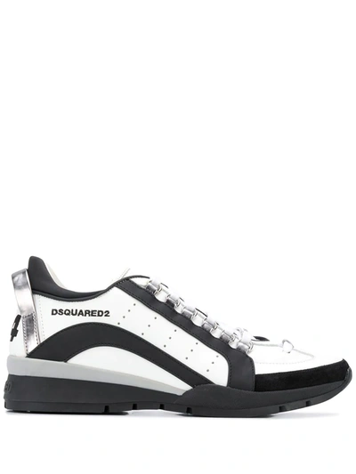 Shop Dsquared2 551 Sneakers In Bianco Rosso