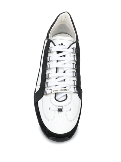 Shop Dsquared2 551 Sneakers In Bianco Rosso