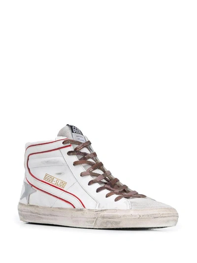 Shop Golden Goose Slide High-top Sneakers In Green