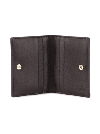 Shop Gucci Embossed Gg Card Holder In Nero
