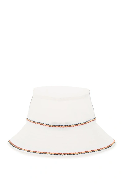 Shop Maison Michel Angele Pvc Buket Hat Waves In Trasparent Multi