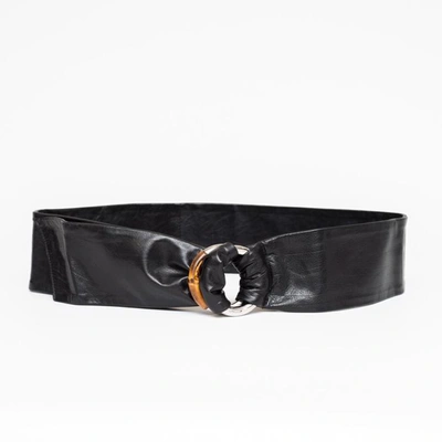 Shop Gucci Ring Waist Belt In Nero