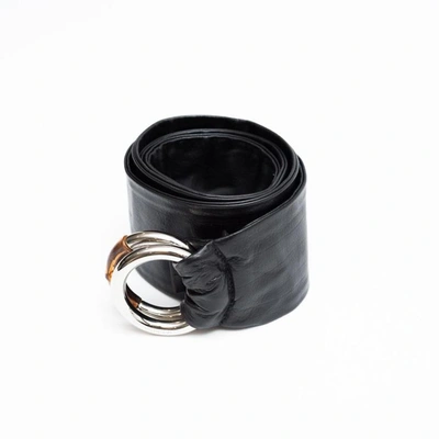 Shop Gucci Ring Waist Belt In Nero