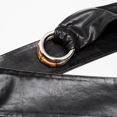 Shop Gucci Ring Waist Belt In Nero