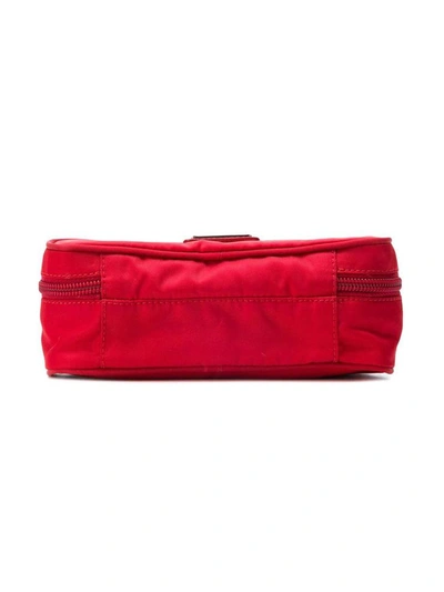 Shop Prada Long Nylon Purse In Red