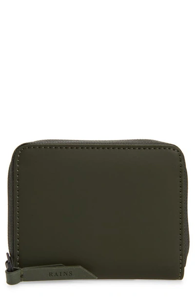 Shop Rains Small Wallet In Green