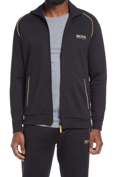 Hugo Boss Tracksuit Zip Jacket In Black | ModeSens