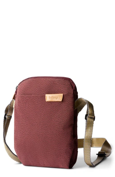 Shop Bellroy Water Repellent City Pouch Crossbody Bag In Red Earth