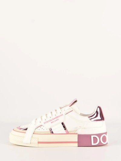 Shop Dolce & Gabbana Custom 2.zero Sneaker In Pink