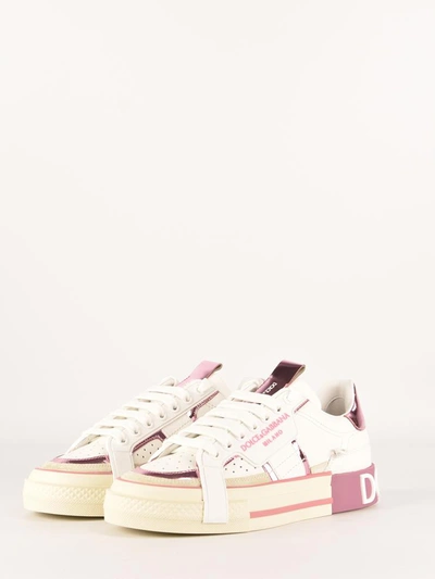 Shop Dolce & Gabbana Custom 2.zero Sneaker In Pink