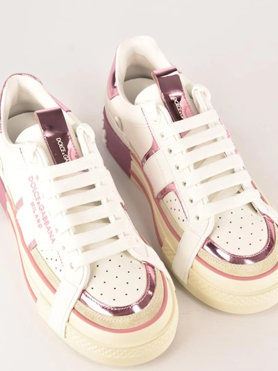 Shop Dolce & Gabbana Custom 2.zero Sneaker In Pink