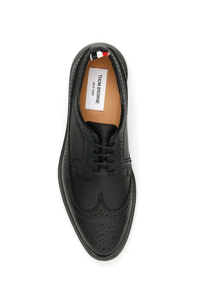 Shop Thom Browne Longwing Brogue Lace-ups In Black