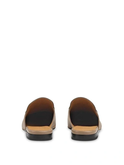 Shop Gucci Princetown Leather Slippers In Nero