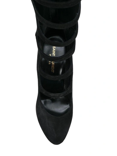 Shop Saint Laurent Boot Joplin 105 Cachemere Black In Nero