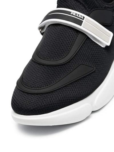 Shop Prada Cloudbust 40 Hi-top Sneakers In Nero+bianco