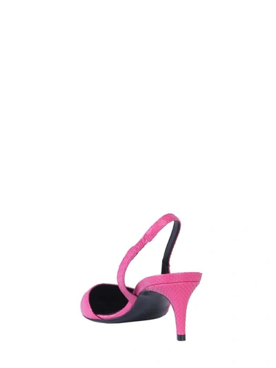 Shop Lanvin Décolleté Pumps With Back Strap In Fuchsia