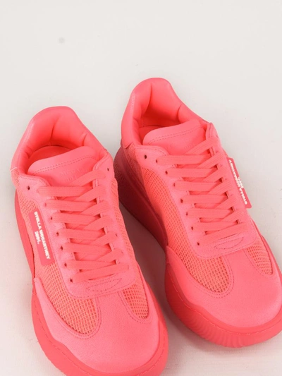 Shop Stella Mccartney Bright Pink Loop Sneakers