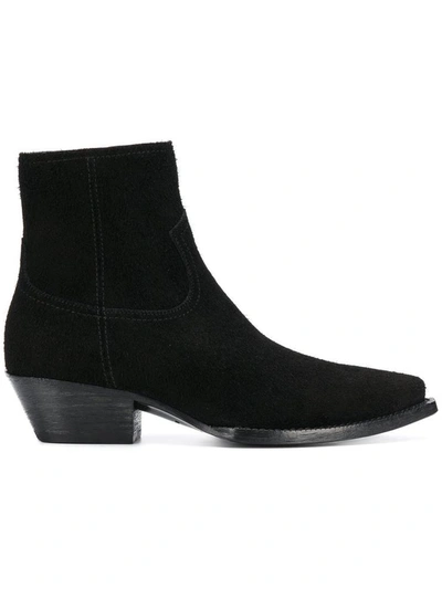 Shop Saint Laurent Ankle Boots In Nero