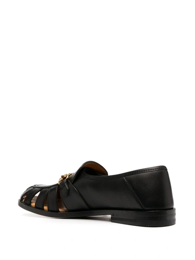 Shop Gucci Cut-out Loafers In Bianco