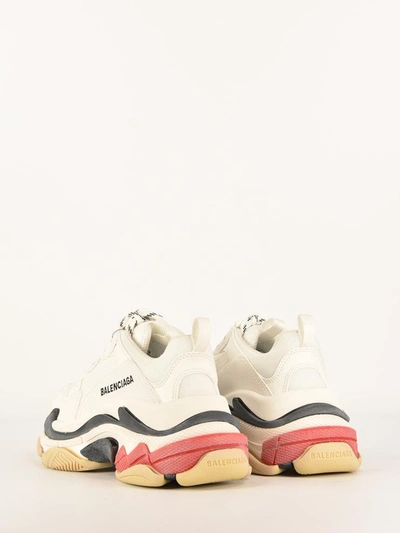 Shop Balenciaga Triple S Sneakers In White