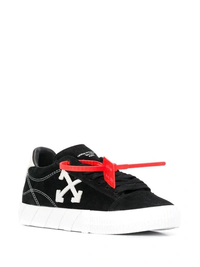 Shop Off-white New Arrows-motif Vulcanized Low-top Sneakers In Black White