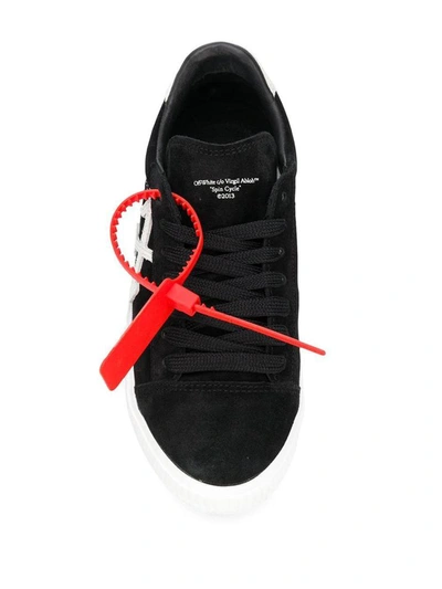 Shop Off-white New Arrows-motif Vulcanized Low-top Sneakers In Black White