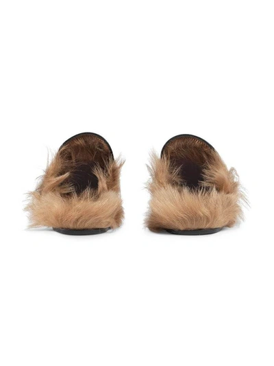 Gucci Princetown Horsebit-detailed Shearling-lined Leather Slippers In Nero